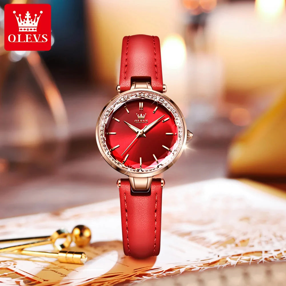 Orologio Donna – Quarzo Cinturino Similpelle Quadrante 30mm Elegante