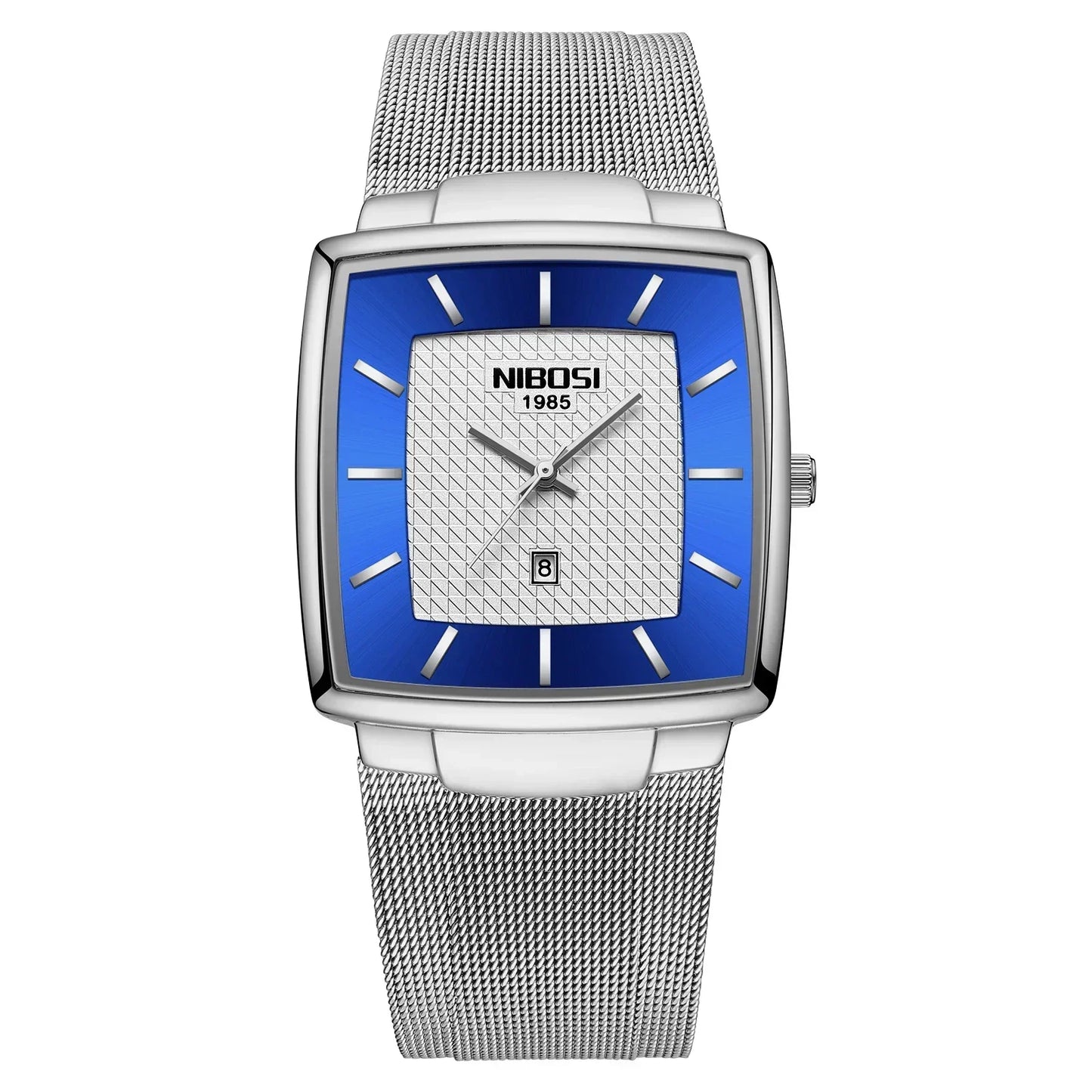 Orologio Uomo Quarzo Elegante Acciaio Con Data