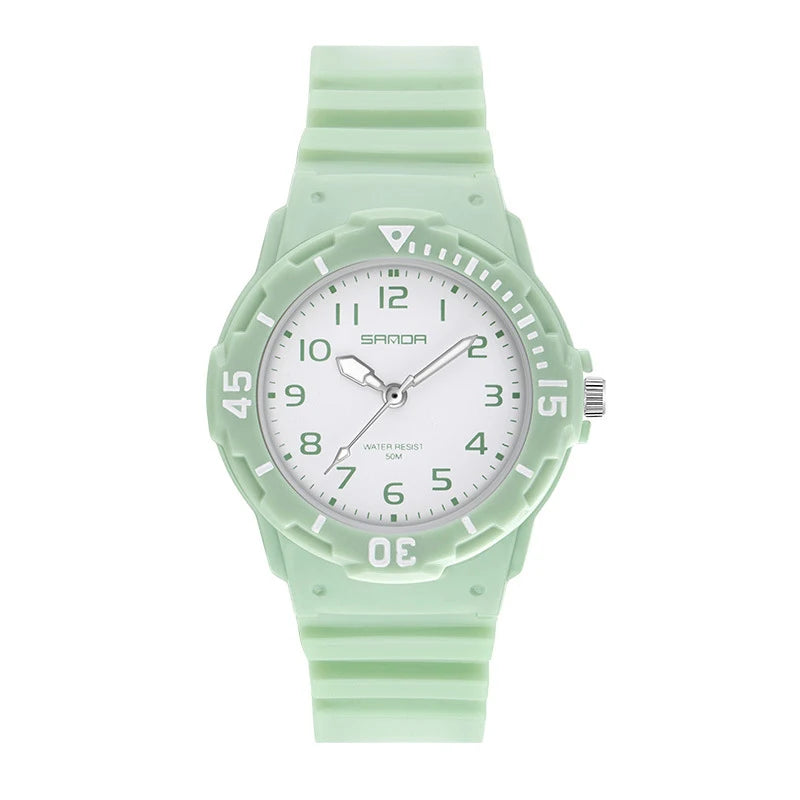 Orologio Donna Ragazze Sportivo Moda Casual al Quarzo con Cinturino Silicone