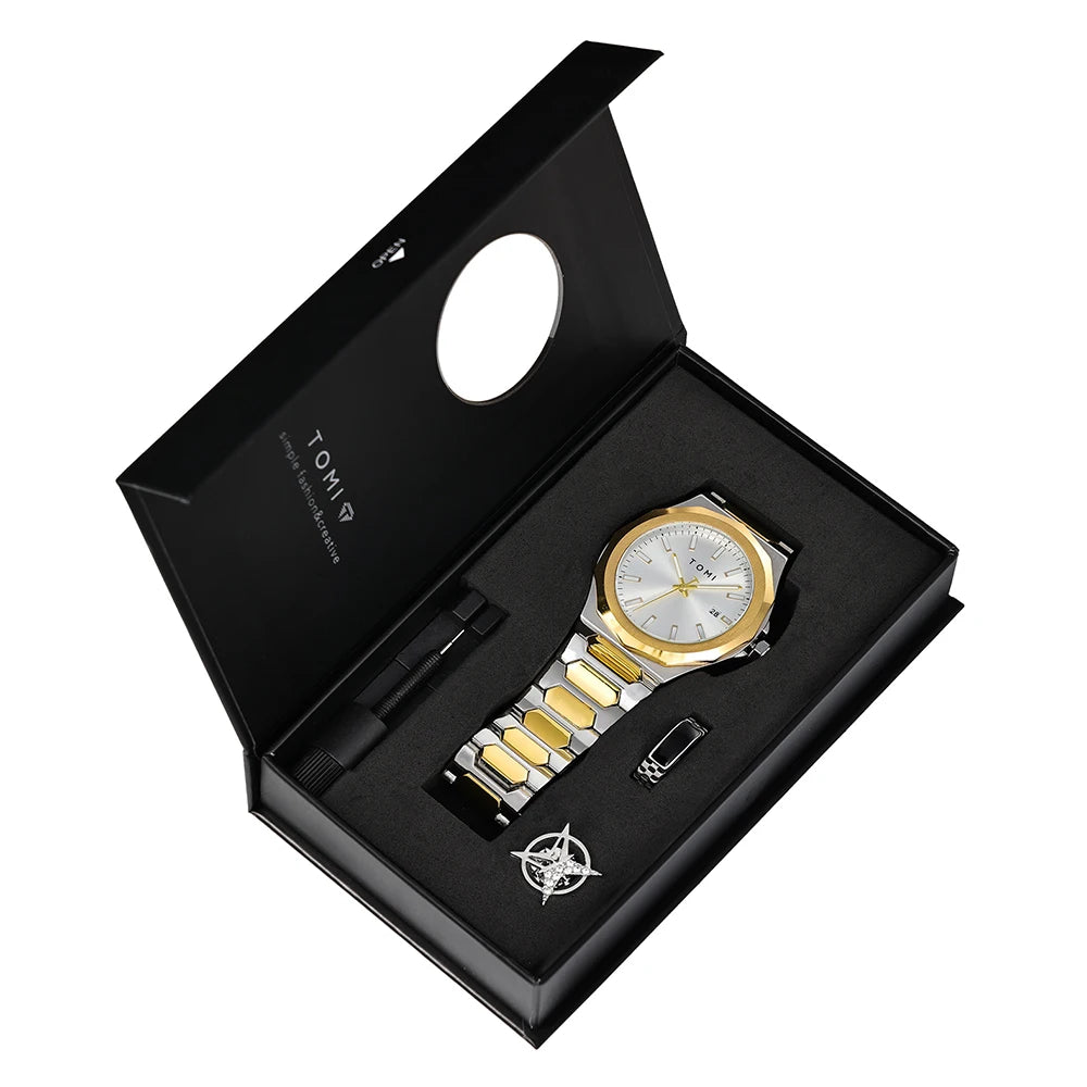 Orologio Uomo Acciaio Quarzo 42mm Elegante Versatile