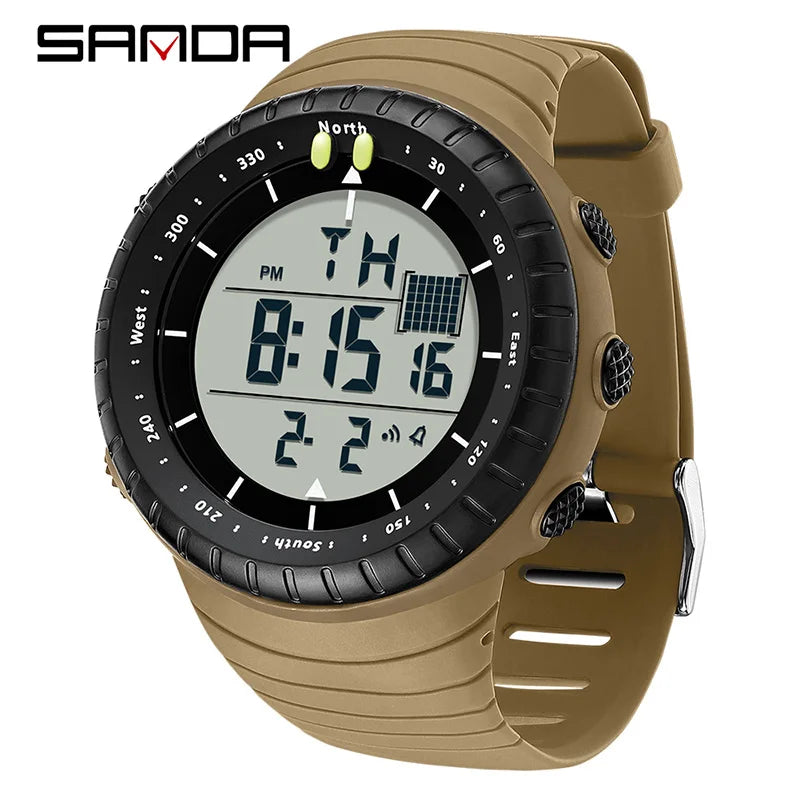 Orologio Uomo Sportivo Digitale LED Multifunzione Sveglia Cronografo Resistente