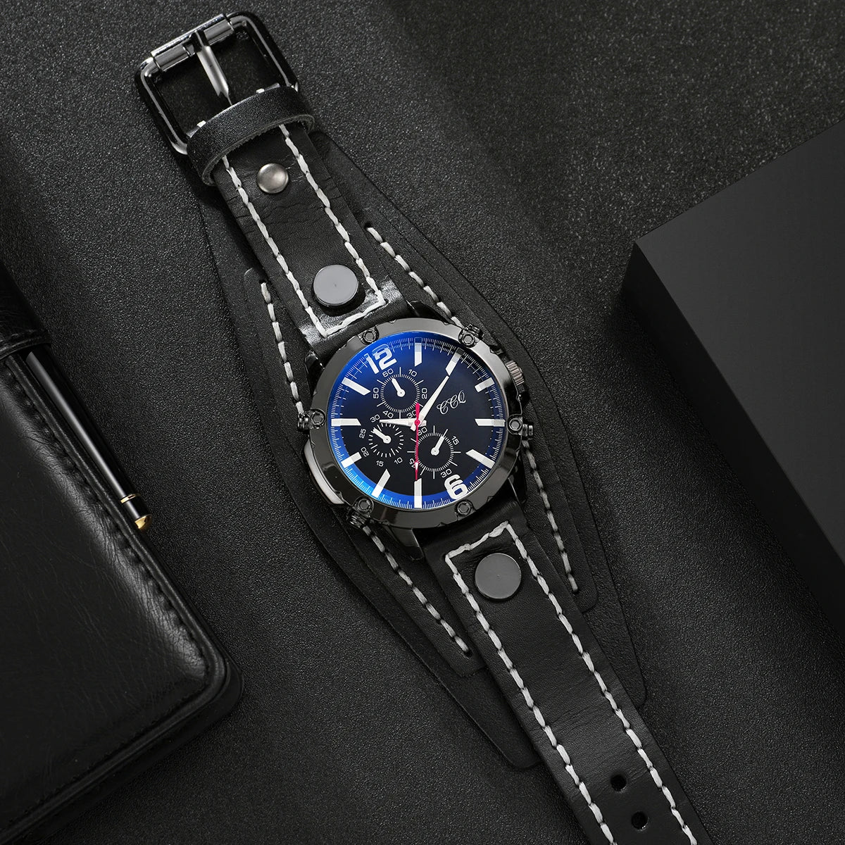 Orologio Da Uomo Casual Vintage Al Quarzo Cinturino a Bracciale  Similpelle