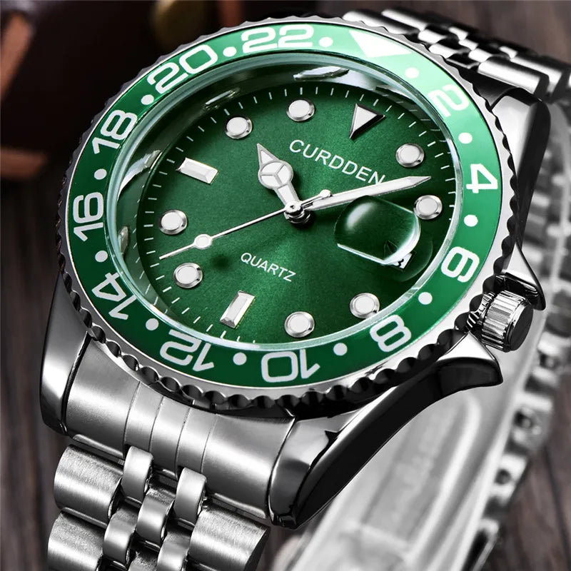 Orologio Uomo Quarzo Acciaio Data 42mm