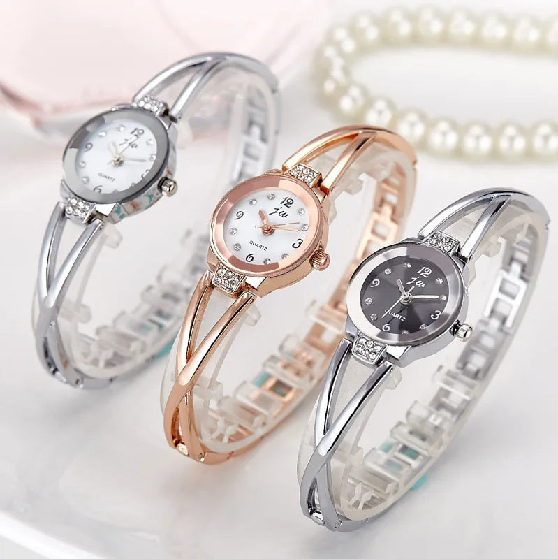 Orologio Donna Quarzo Elegante Moda Acciaio Piccolo Quadrante 20mm