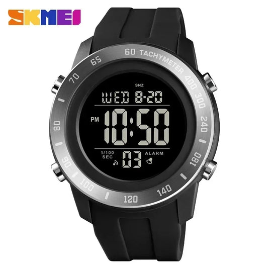 Orologio Digitale Uomo LED – Sportivo Impermeabile Cinturino Silicone Quadrante 50 mm