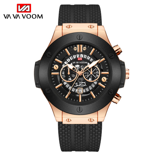 Orologio Uomo Sportivo Quarzo Silicone Quadrante 48mm