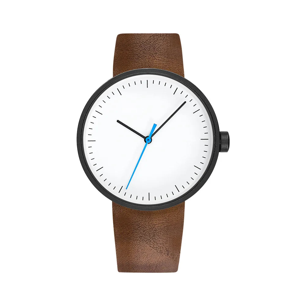 Orologio Uomo Quarzo Elegante Similpelle  Stile Minimal
