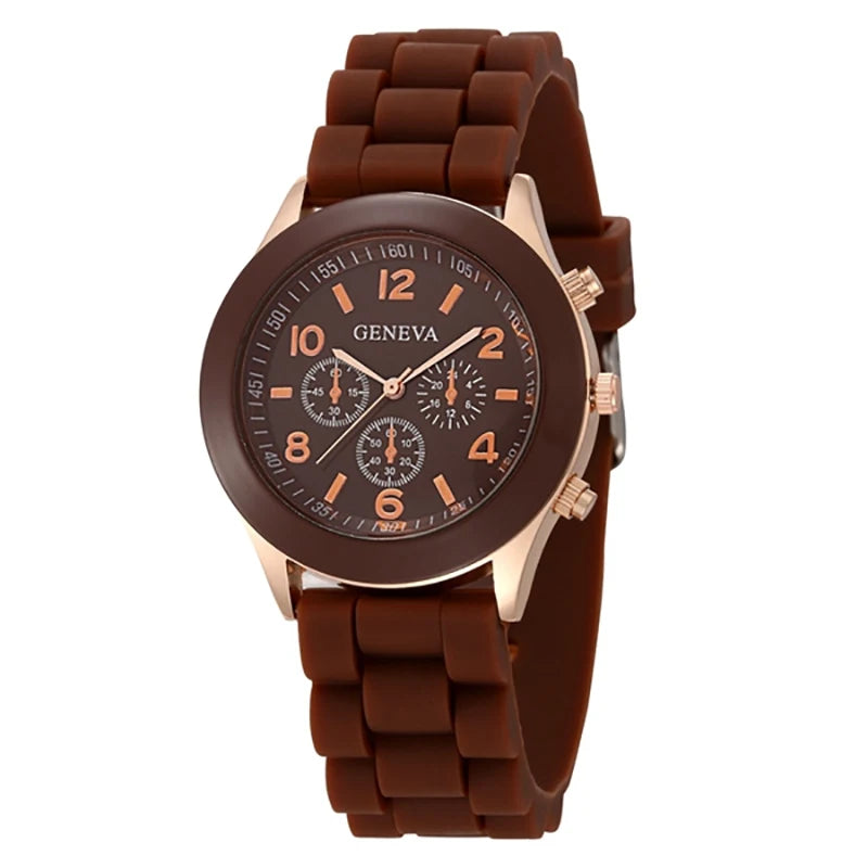 Orologio Donna Quarzo Elegante – Cinturino Silicone Cassa Lega