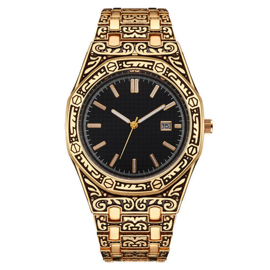 Orologio Uomo Acciaio Quarzo Design Unico