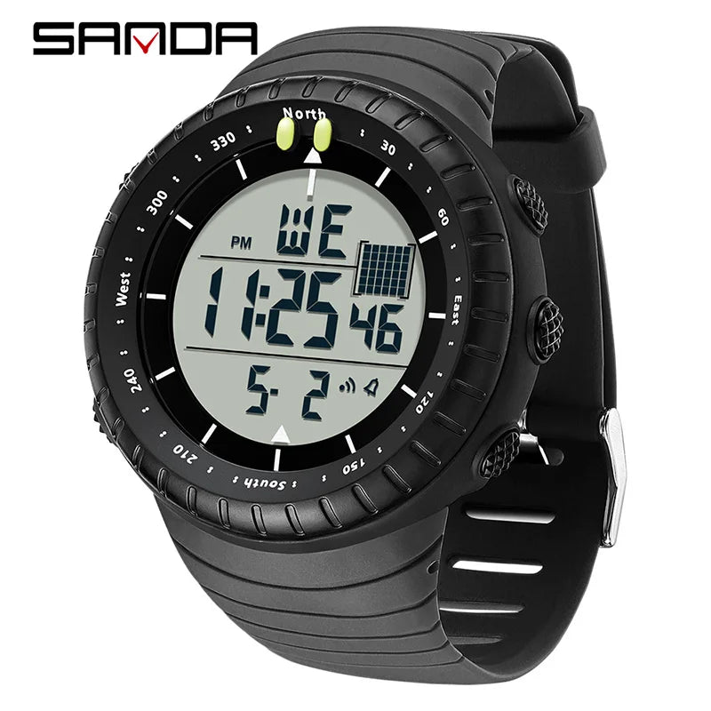 Orologio Uomo Sportivo Digitale LED Multifunzione Sveglia Cronografo Resistente