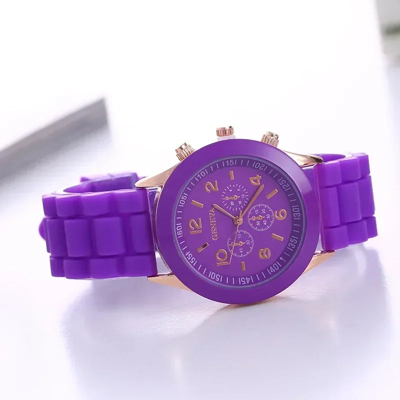 Orologio Donna Quarzo Elegante – Cinturino Silicone Cassa Lega