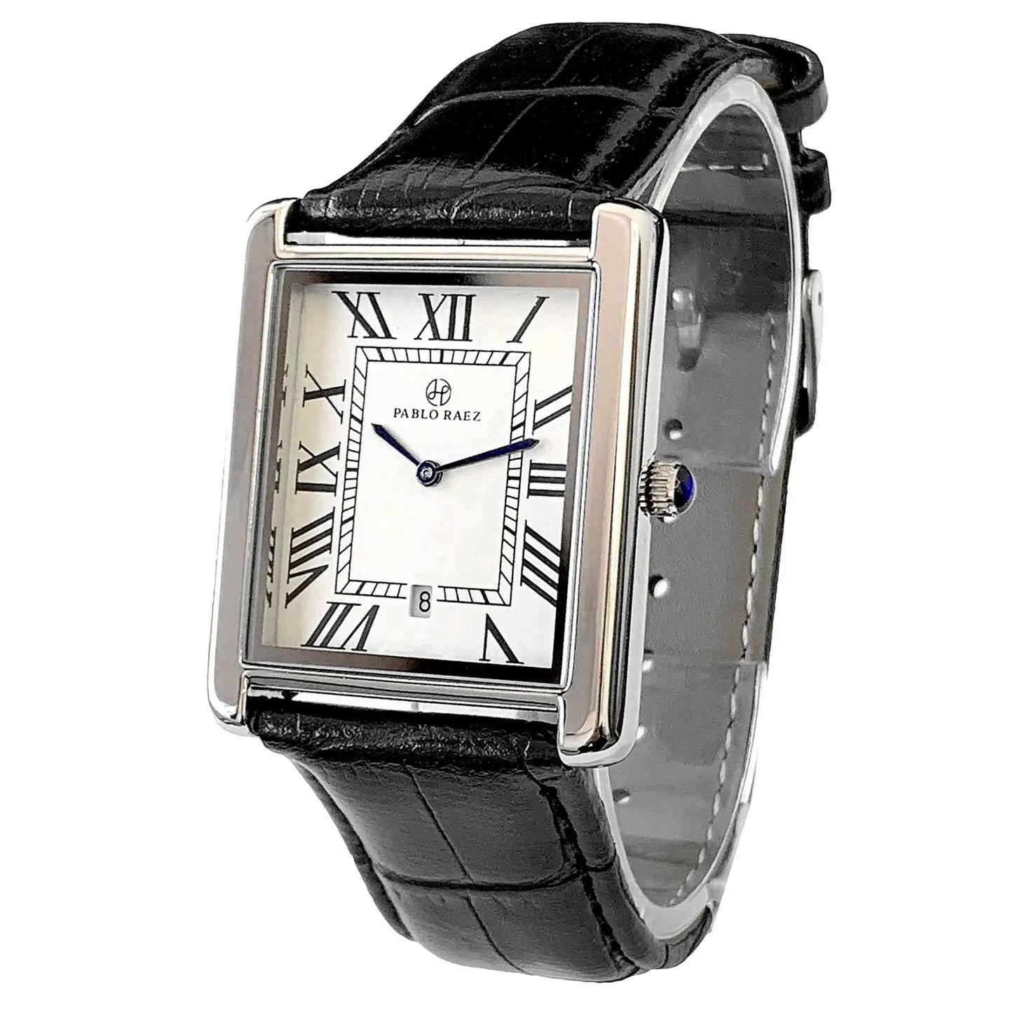Orologio Uomo Elegante Quarzo Classico Quadrato Cinturino SimilPelle – Stile Vintage