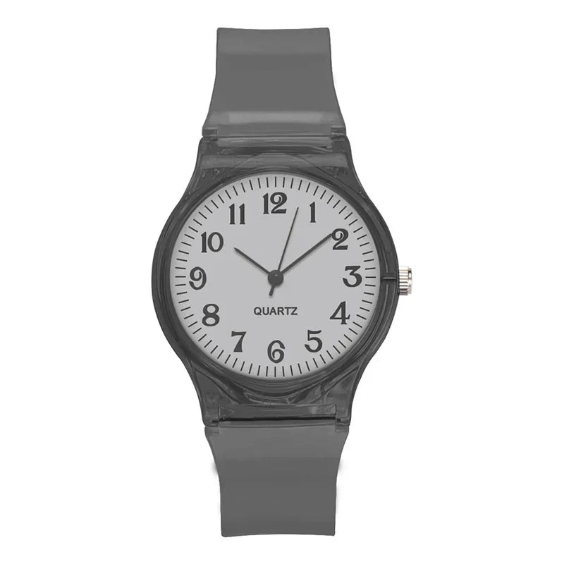 Orologio Donna Trasparente Quarzo 34mm Cinturino Plastica