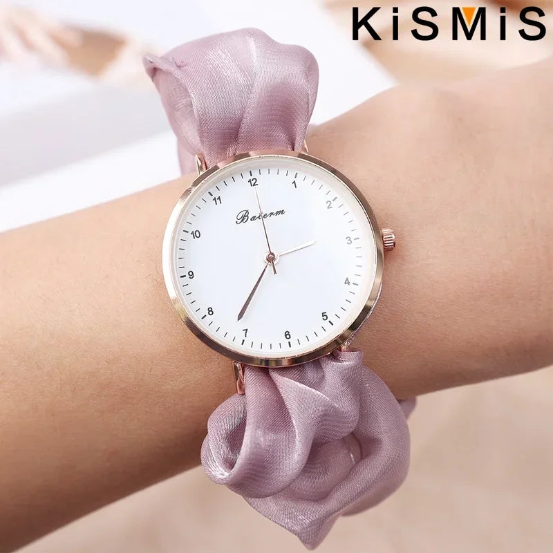 Orologio Digitale Donna Creativo al Quarzo Cinturino in Tessuto a Bracciale