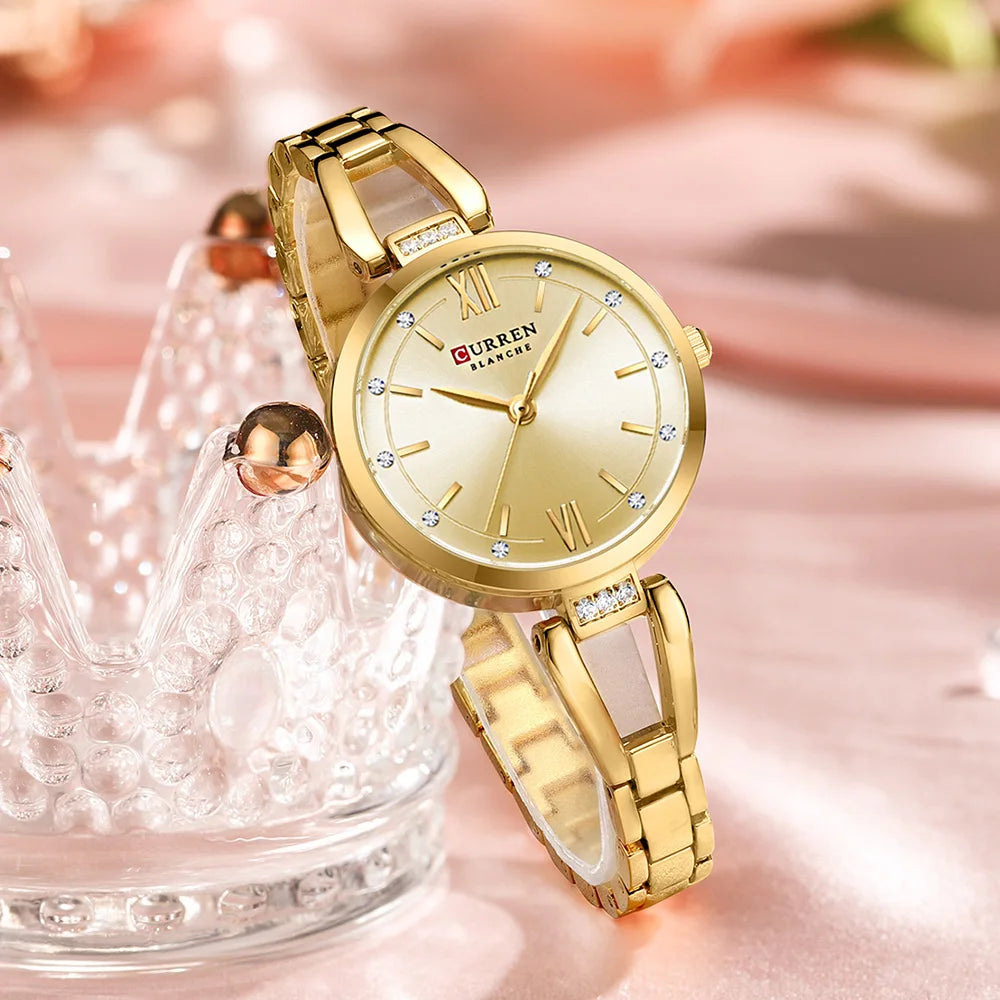 Orologio Donna 30mm Quarzo Elegante Acciaio Moda Casual