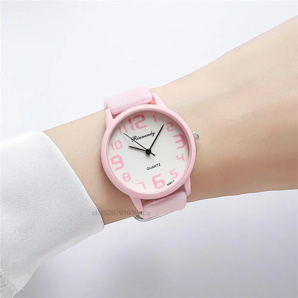 Orologio Donna Quarzo Cinturino Silicone – Quadrante 36 mm Stile Moda Casual