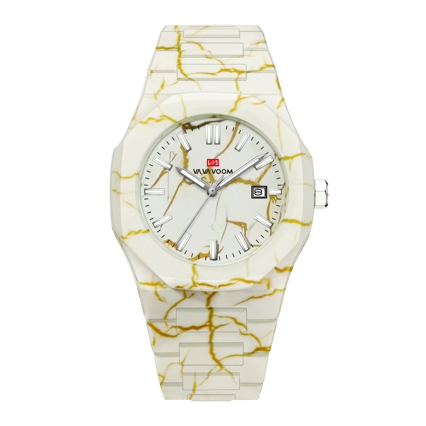 Orologio Uomo Quarzo Stile Marmo Sportivo