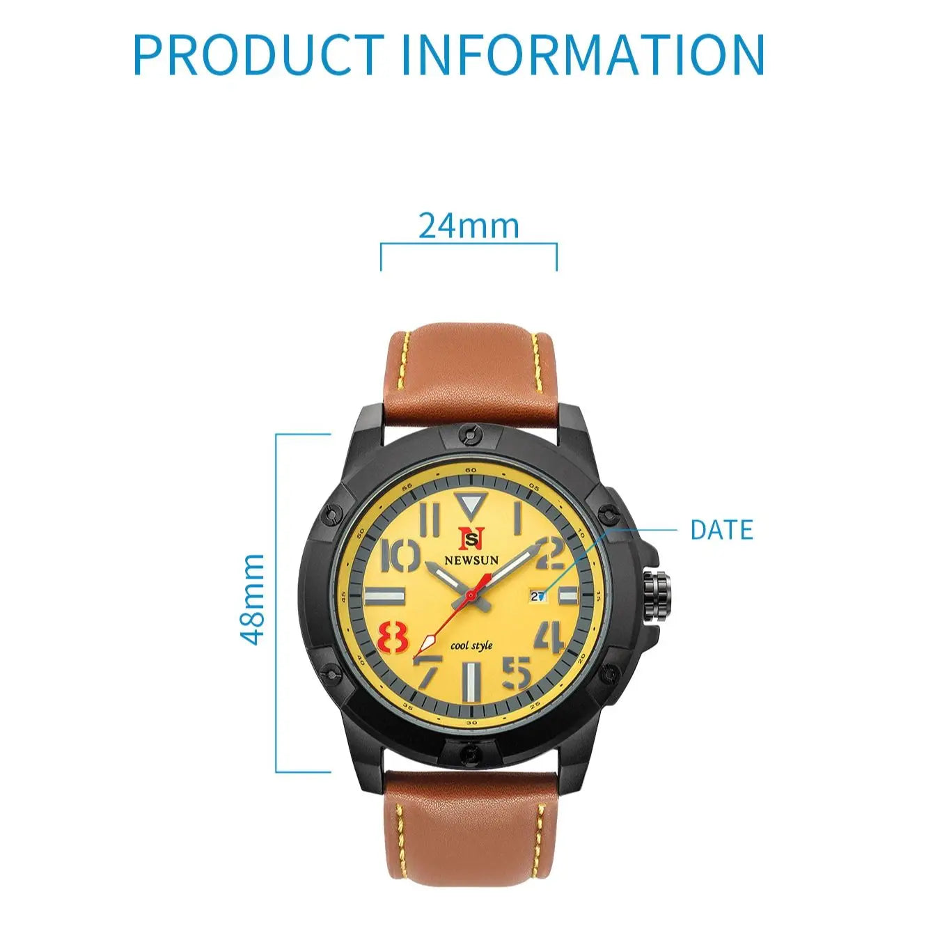 Orologio Uomo Al Quarzo Con Cinturino In Similpelle Elegante Moda Casual Con Data