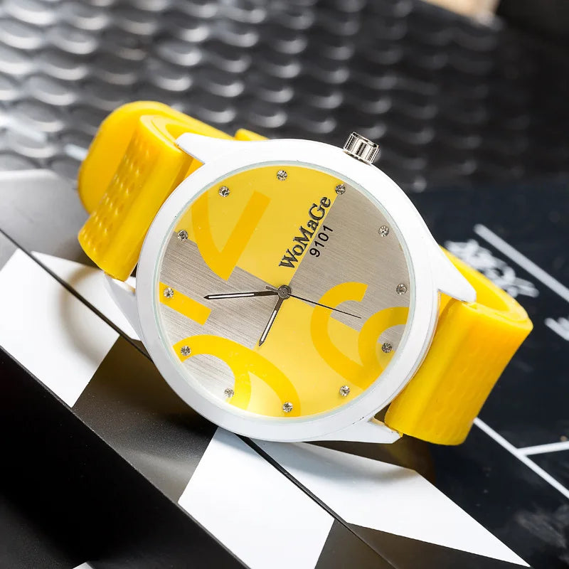 Orologio Donna al Quarzo con Cinturino PU Quadrante 55 mm