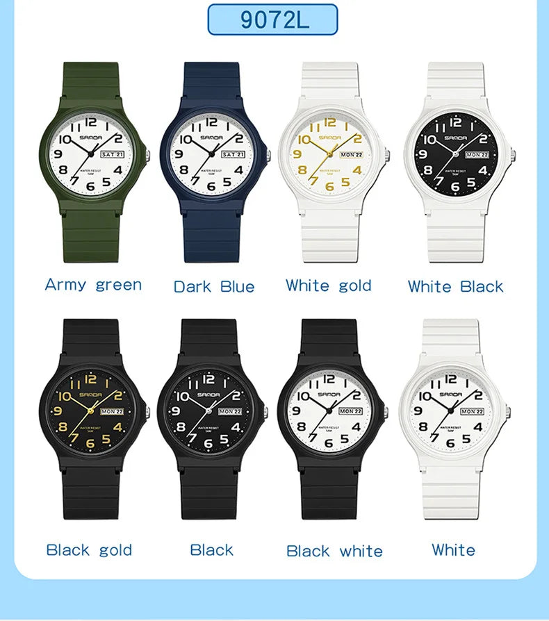 Orologio Uomo Donna Quarzo Sportivo – Silicone Resistente Quadrante 36 mm