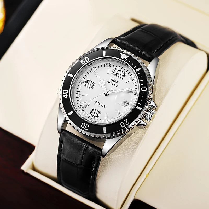 Orologio Uomo Quarzo Con Data Cinturino In Similpelle Elegante Casual