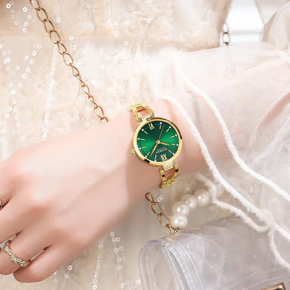 Orologio Donna 30mm Quarzo Elegante Acciaio Moda Casual