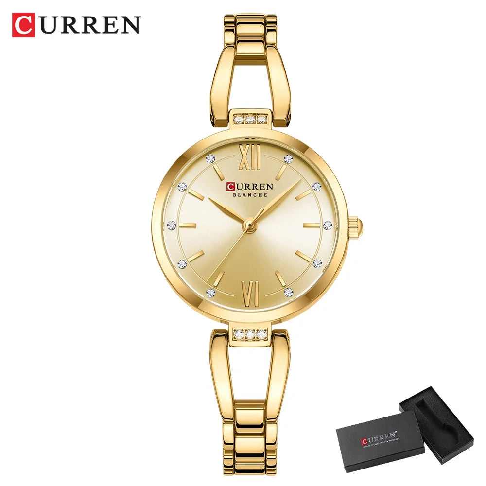 Orologio Donna 30mm Quarzo Elegante Acciaio Moda Casual