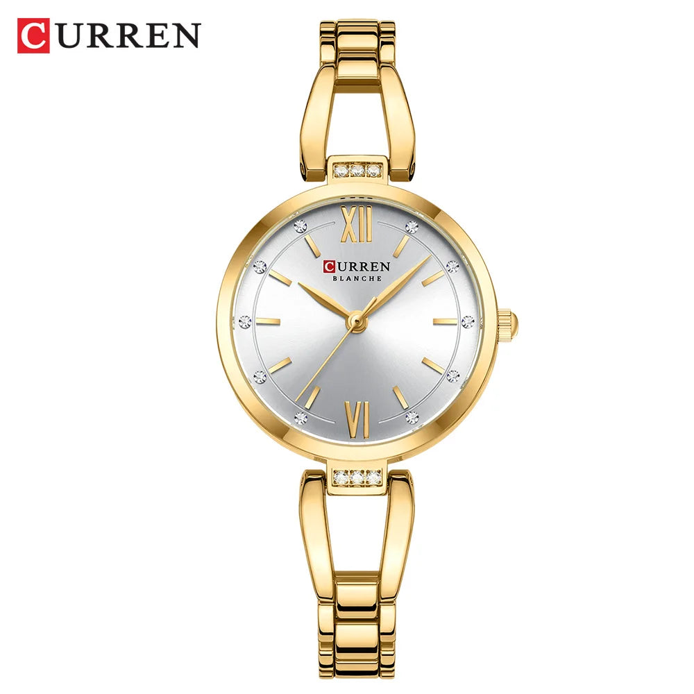 Orologio Donna 30mm Quarzo Elegante Acciaio Moda Casual