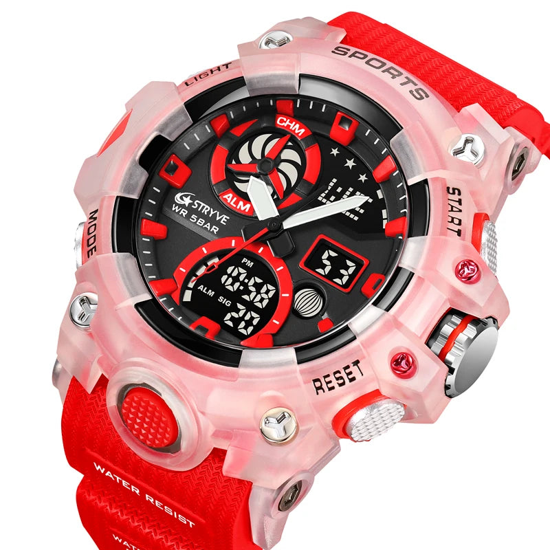 Orologio Sportivo Uomo Cronografo Digitale, Resistente all’acqua