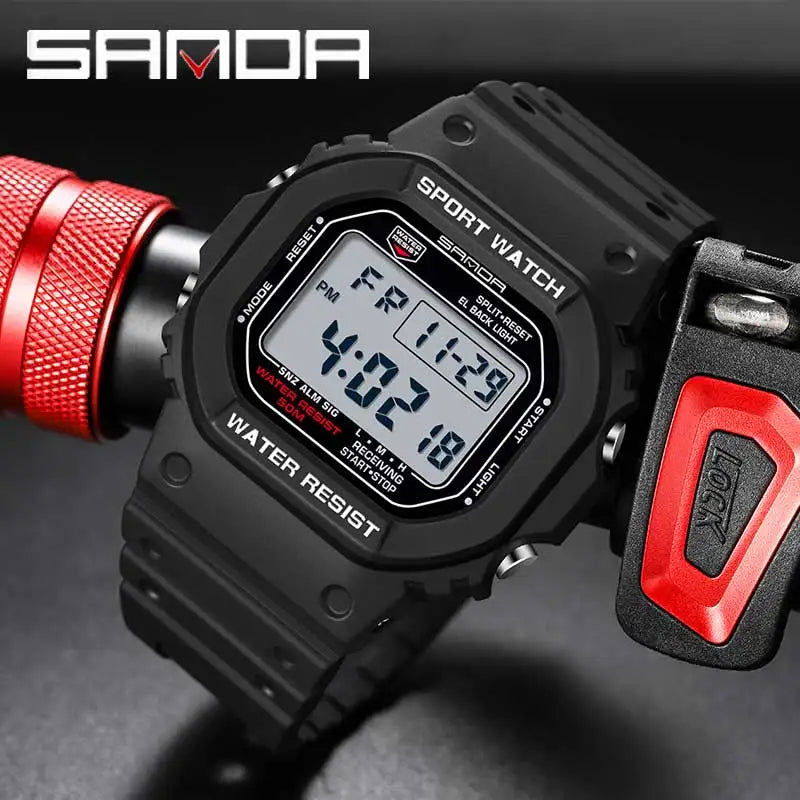 Orologio Uomo Digitale Sportivo Cronografo Sveglia