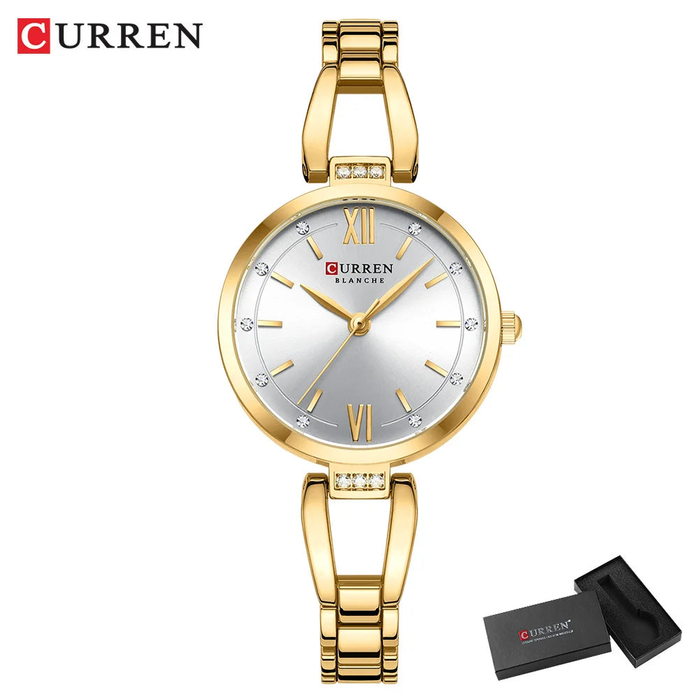 Orologio Donna 30mm Quarzo Elegante Acciaio Moda Casual
