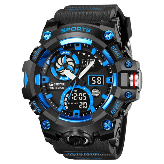 Orologio Sportivo Uomo Cronografo Digitale, Resistente all’acqua