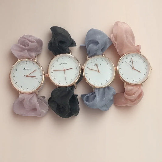 Orologio Digitale Donna Creativo al Quarzo Cinturino in Tessuto a Bracciale