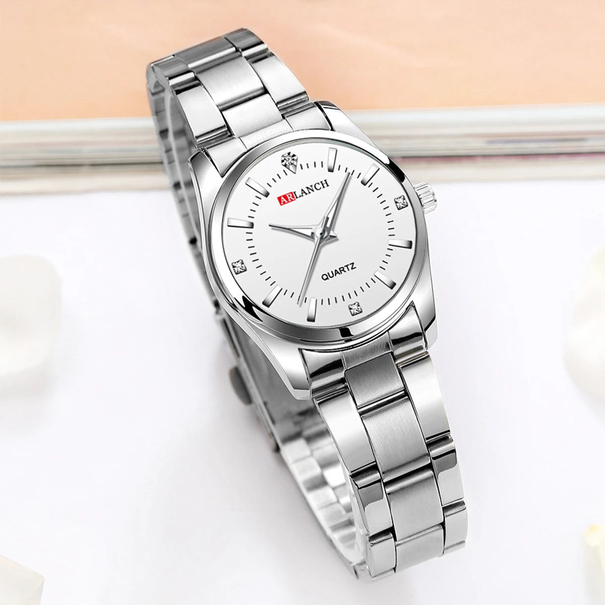 Orologio Donna Elegante Quarzo Acciaio Inossidabile 29mm Casual