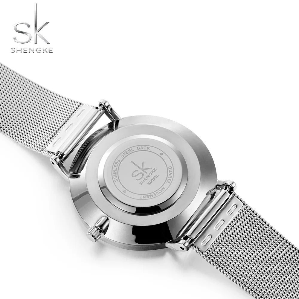 Orologio Donna Ultra Sottile Moda Quarzo Maglia Acciaio Elegante