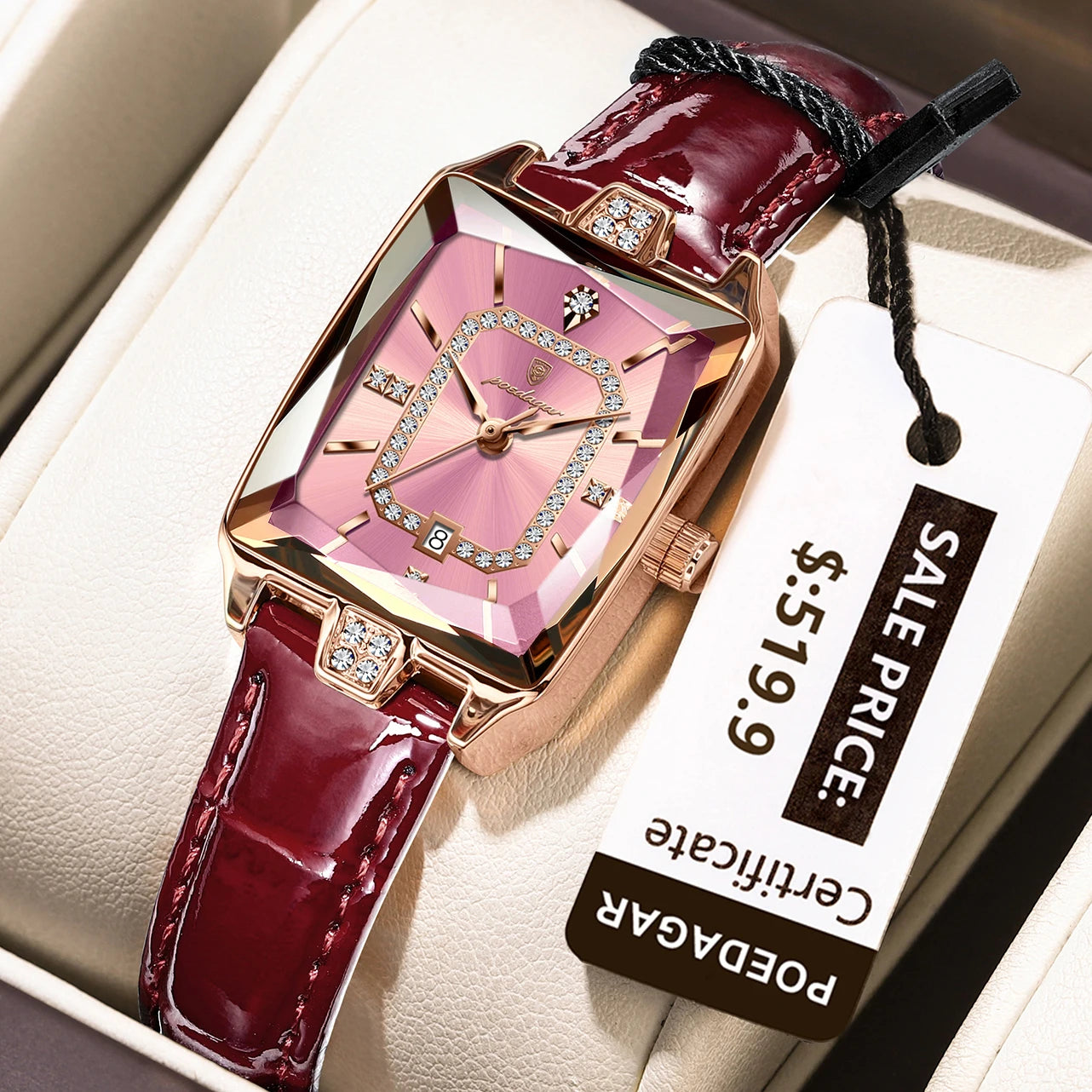 Orologio Donna Quarzo Cinturino similpelle Data