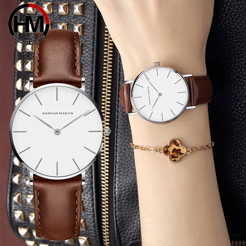 Orologio Donna Quarzo Elegante Moda Casual Cinturino Similpelle