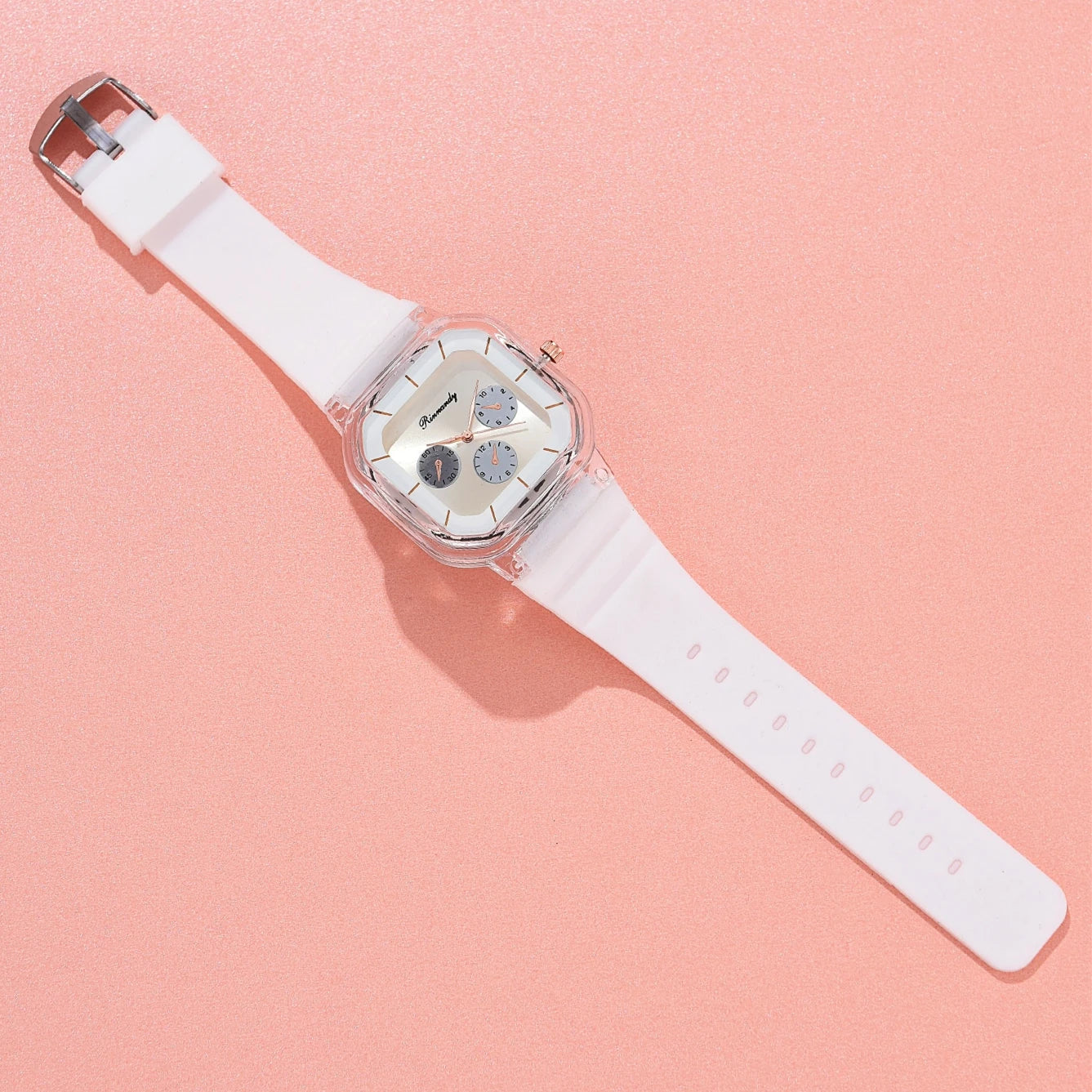 Orologio Donna Sportivo Quarzo Silicone Moda Quadrante 38 mm