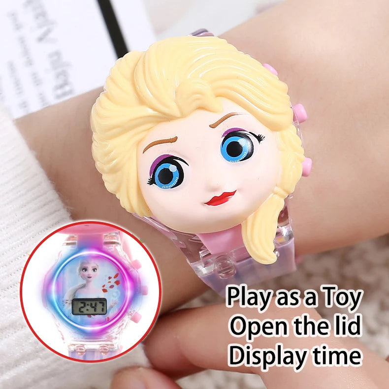 Orologio Bambini con Luci Colorate Supereroi Musicale Luminoso