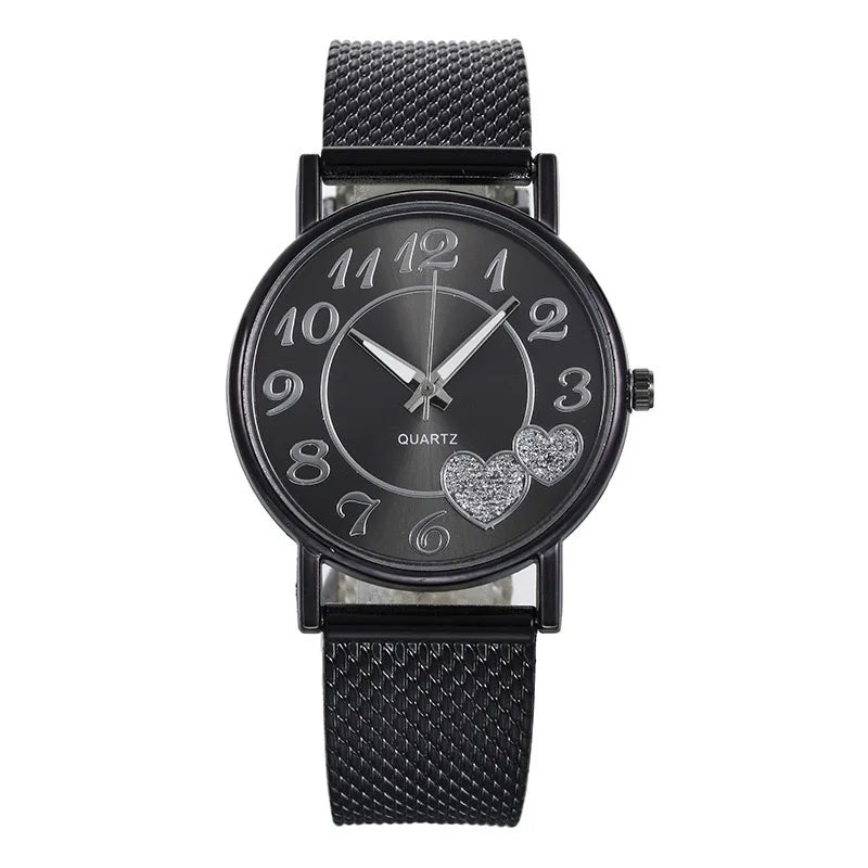 Orologio Donna Quarzo Elegante – Cinturino Silicone Moda Cassa Lega