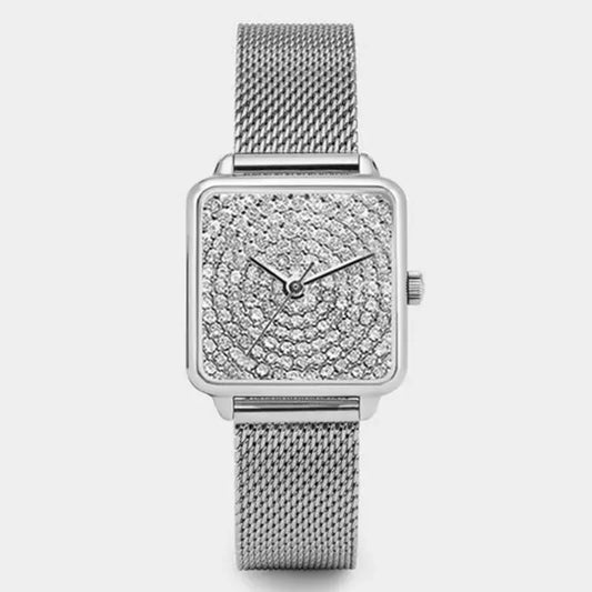 Orologio Donna Moda Elegante Quarzo Semplice Cinturino e Cassa in Lega