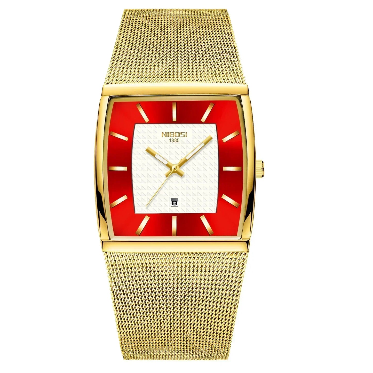 Orologio Uomo Quarzo Elegante Acciaio Con Data