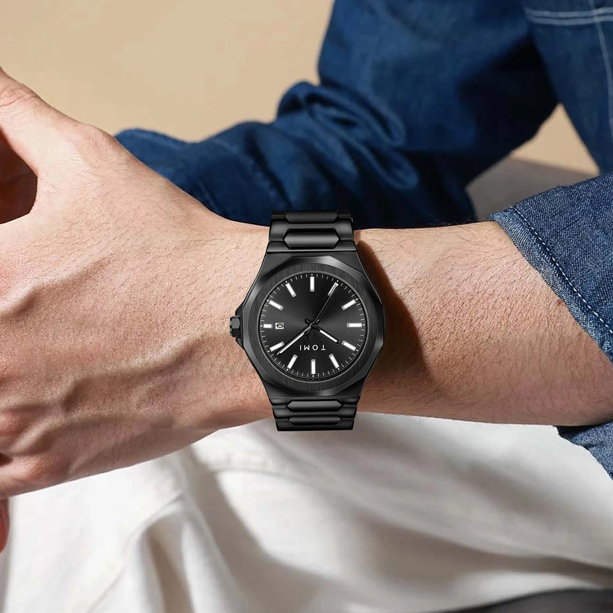 Orologio Uomo Acciaio Quarzo 42mm Elegante Versatile