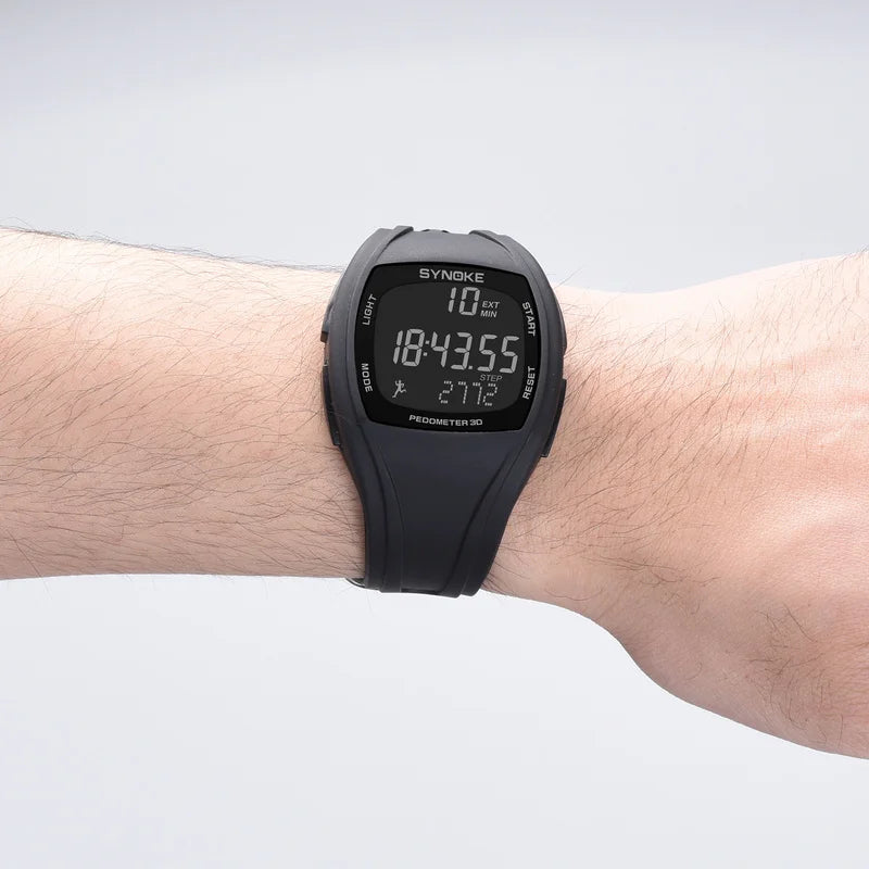 Orologio Sportivo Digitale Uomo Contapassi Timer Sveglia
