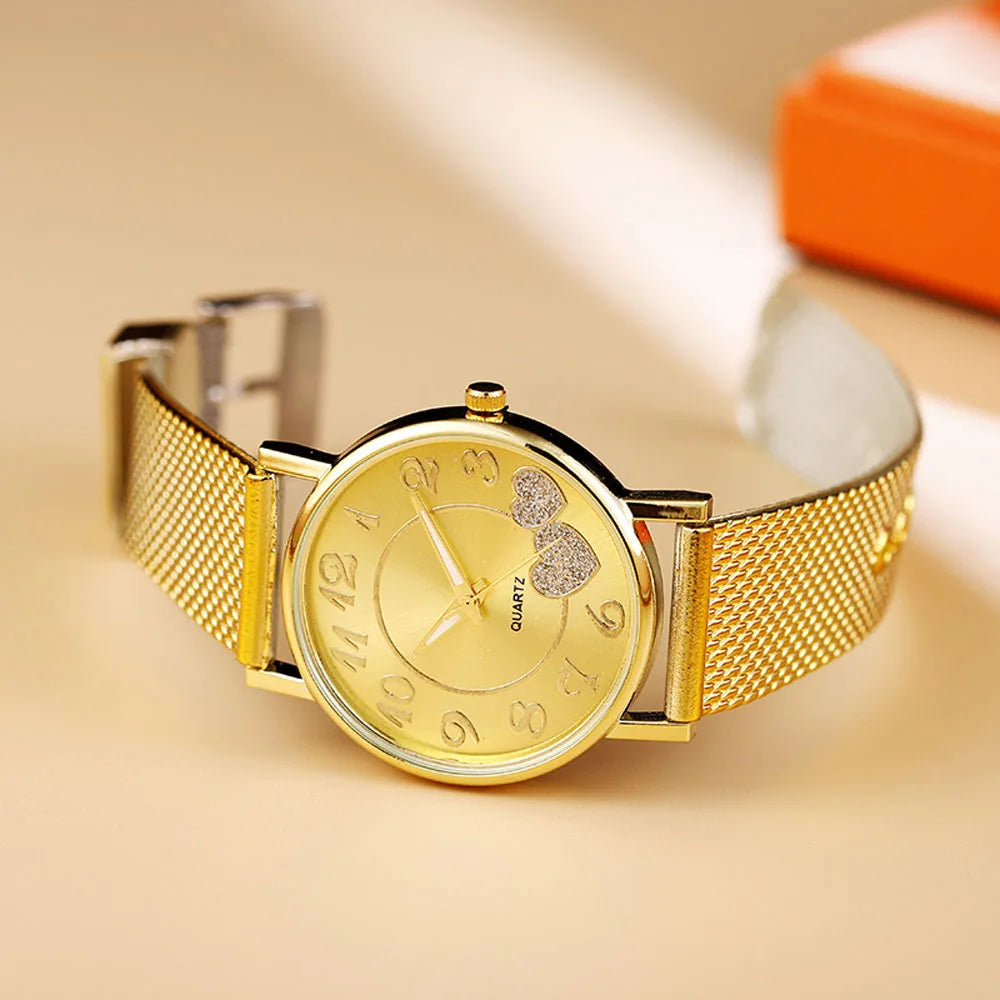 Orologio Donna Quarzo Elegante – Cinturino Silicone Moda Cassa Lega