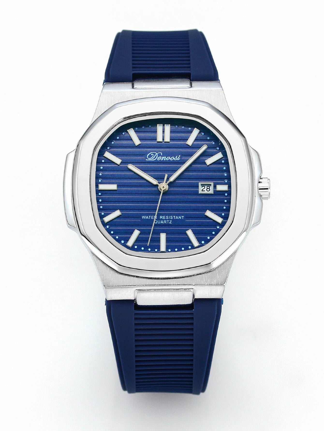 Orologio Uomo Sportivo Quarzo Silicone 39mm Data Lancette Luminose