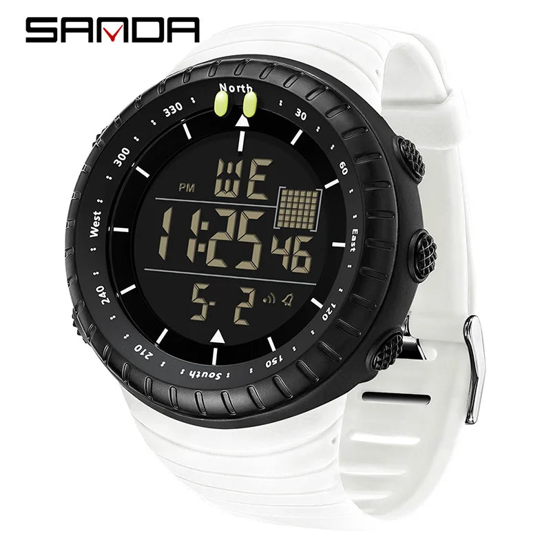 Orologio Uomo Sportivo Digitale LED Multifunzione Sveglia Cronografo Resistente