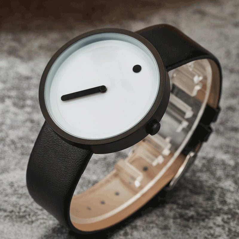 Orologio al Quarzo Uomo Donna Stile Semplice Similpelle o Maglia Acciaio