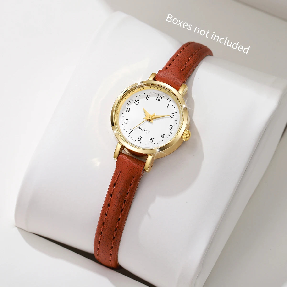 Orologio Donna Elegante al Quarzo Cinturino Similpelle Moda Casual