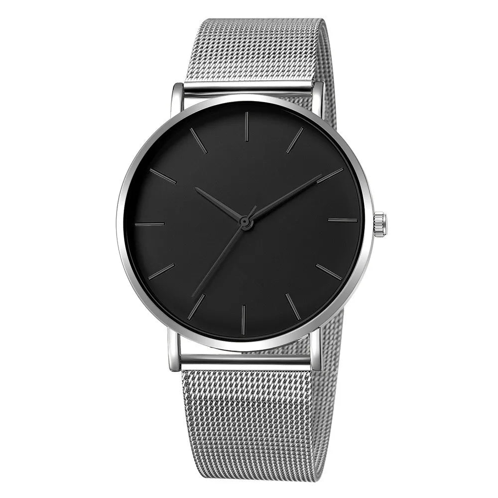 Orologio Donna Quarzo Elegante Acciaio Maglia Quadrante 40mm